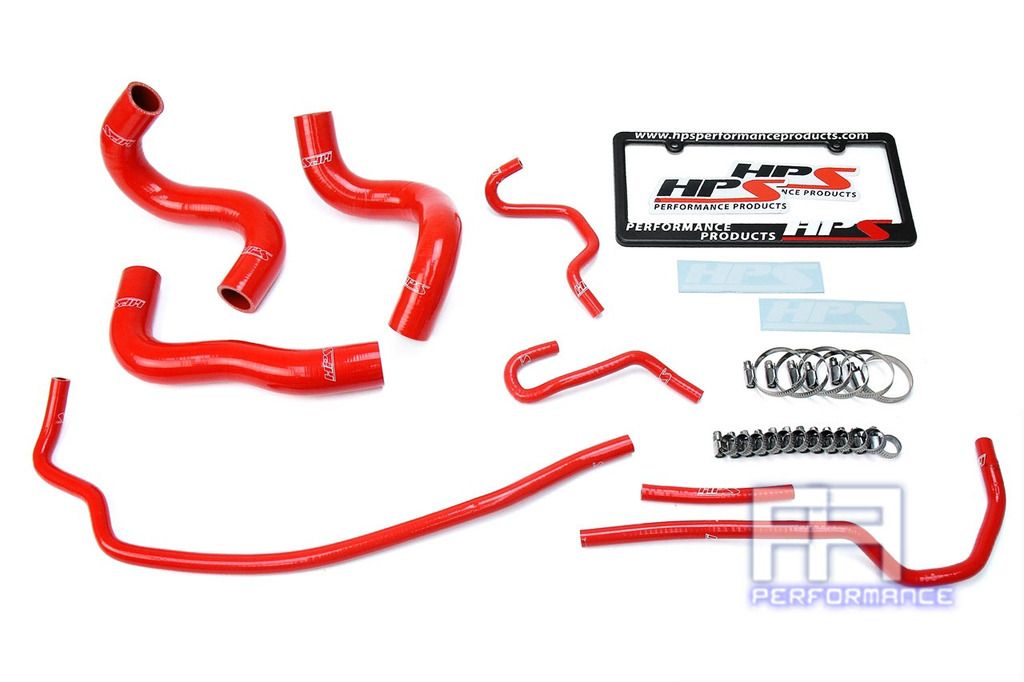 HPS Reinforced Silicone Radiator Hose Kit For Toyota 09-13 Corolla 1.8L Red