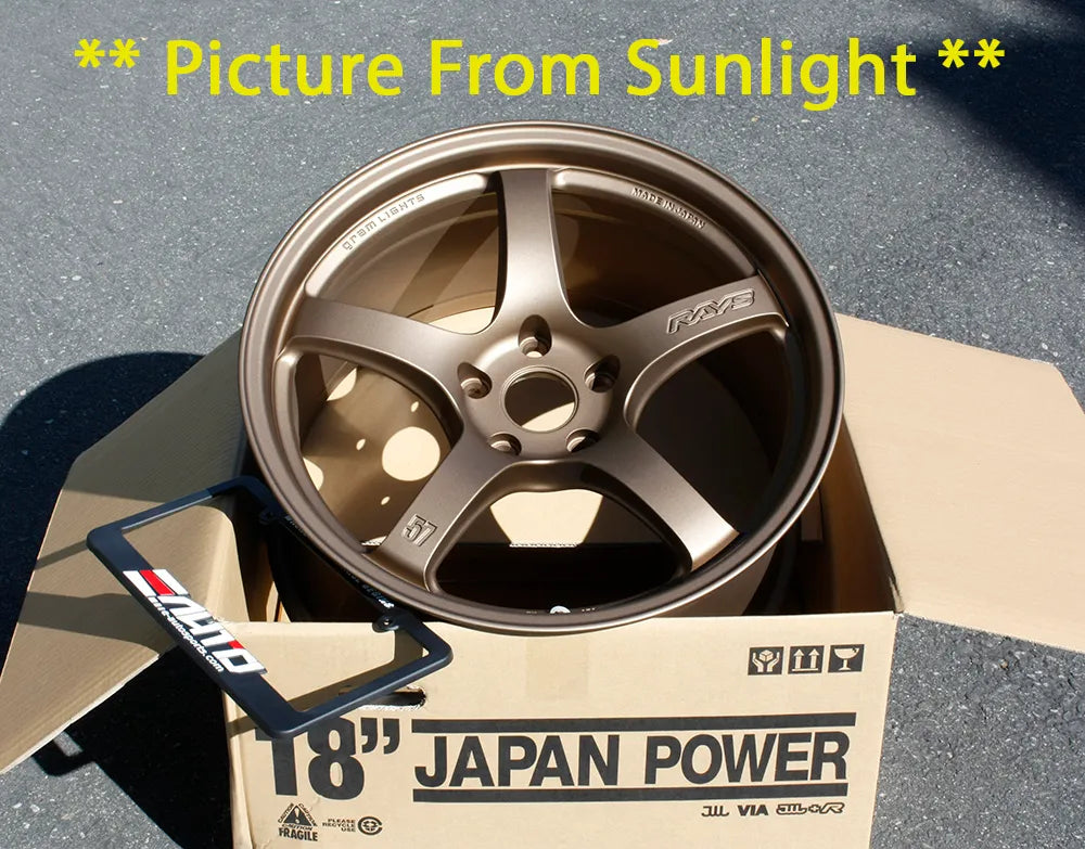 Rays Gram Lights 57CR Bronze 2 Wheel 18x9.5 +38 5x114 Tesla Model 3 Y