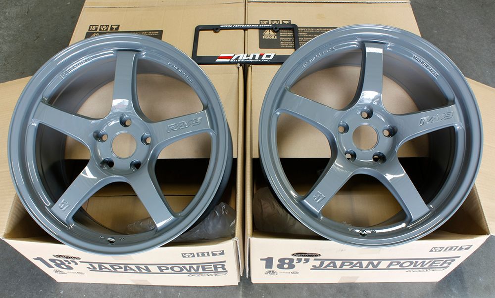Rays 57CR Glossy Gray Wheel Rim 18" 18x9.5 +38 5x114 for Civic Accord TLX ILX TL