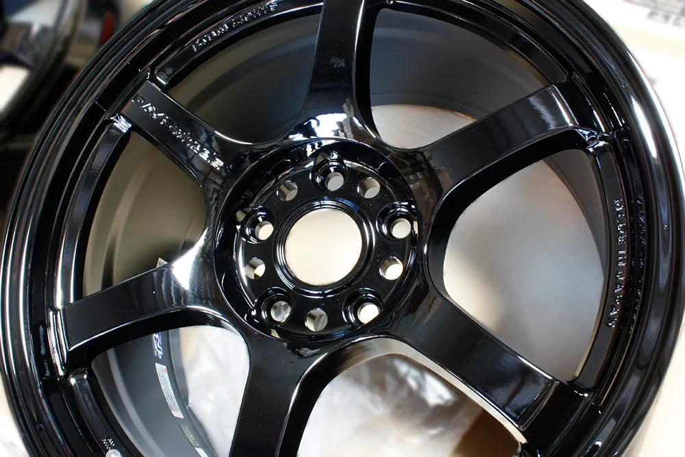 Rays Gram Lights 57DR Glossy Black Wheels 17x9 +38 5x114 WRX STi RSX Civic Accord TL TLX ILX