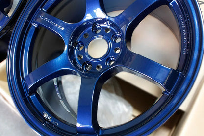 Rays Gram Lights 57DR Wheels WRX STi Legacy 18x9.5 +38 5x114 Eternal Blue Pearl