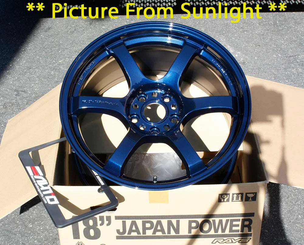 Rays Gram Lights 57DR Eternal Blue Pearl Wheel 18x9.5 +38 5x114 Set 4