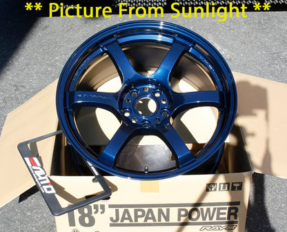 Rays Gram Lights 57DR Eternal Blue Pearl Wheel 18x9.5 +38 5x114 Set 4