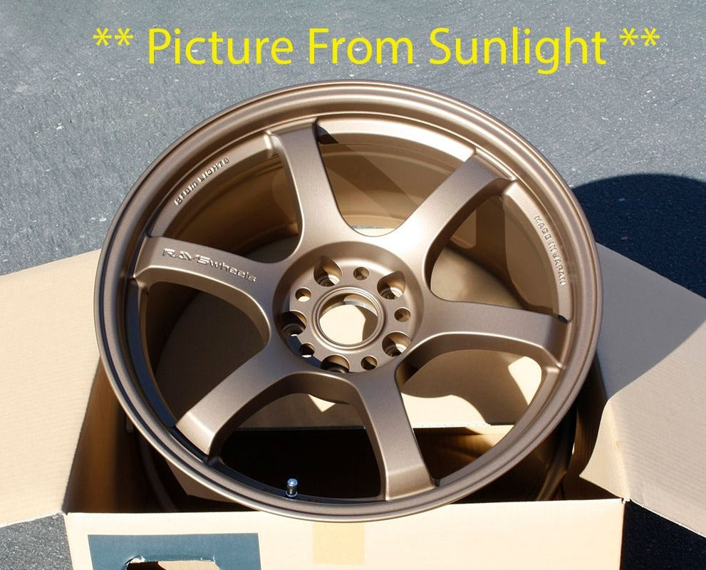 Rays Gramlights 57DR Bronze 2 Wheel 18x9.5 +38 5x114 Skyline GTR R32
