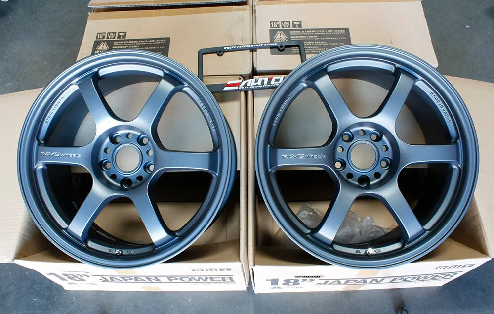 Rays Gram Lights 57DR GunBlue 2 Wheel 18x8.5 +37 5x114 C-HR Rav4 Corolla Camry Yaris