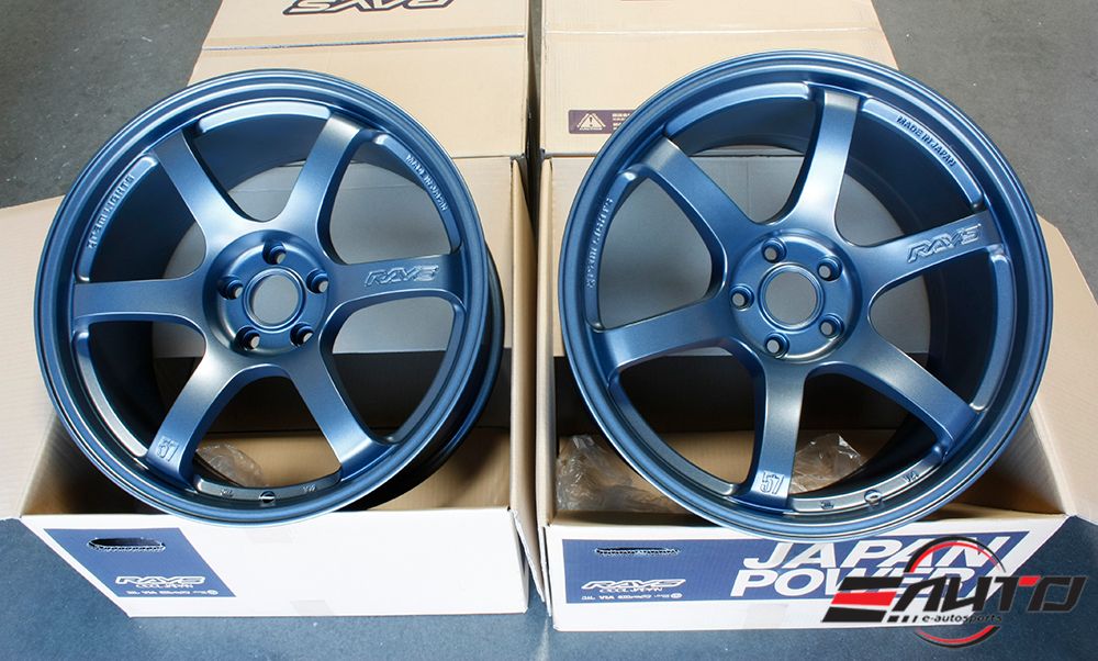 Rays Gram Lights 57DR GunBlue II Wheels 19x9.5 +25 19x10.5 +35