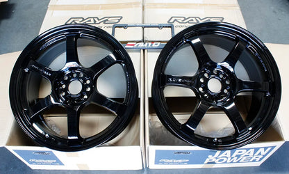 Rays 57DR Glossy Black Wheel 18x8.5 +37 5x108 - Ford Focus ST RS 13-18