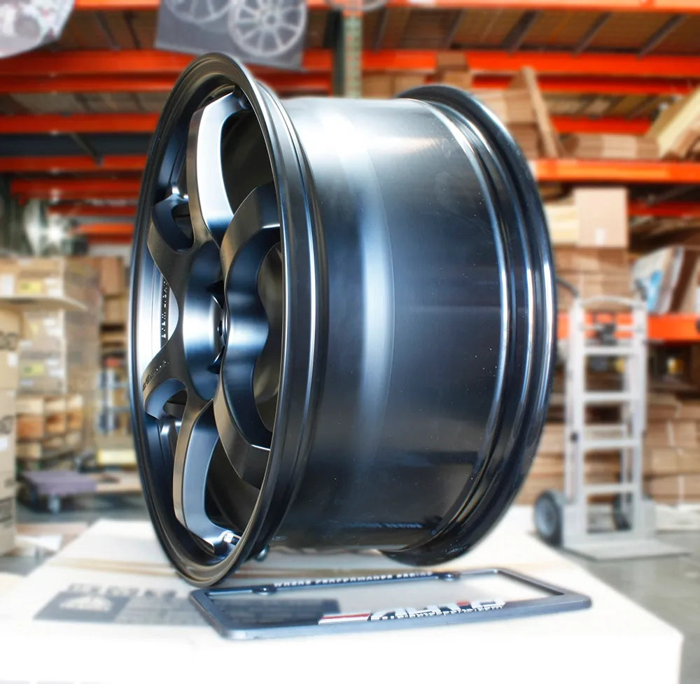 Rays Gram Lights 57DR Semi Gloss Black Wheel WRX STi Legacy Forester 18x8.5 +37 5x114