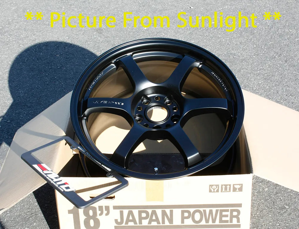 Rays Gram Lights 57DR Semi Gloss Black Wheel Skyline GTR R32 18x8.5 +37 5x114
