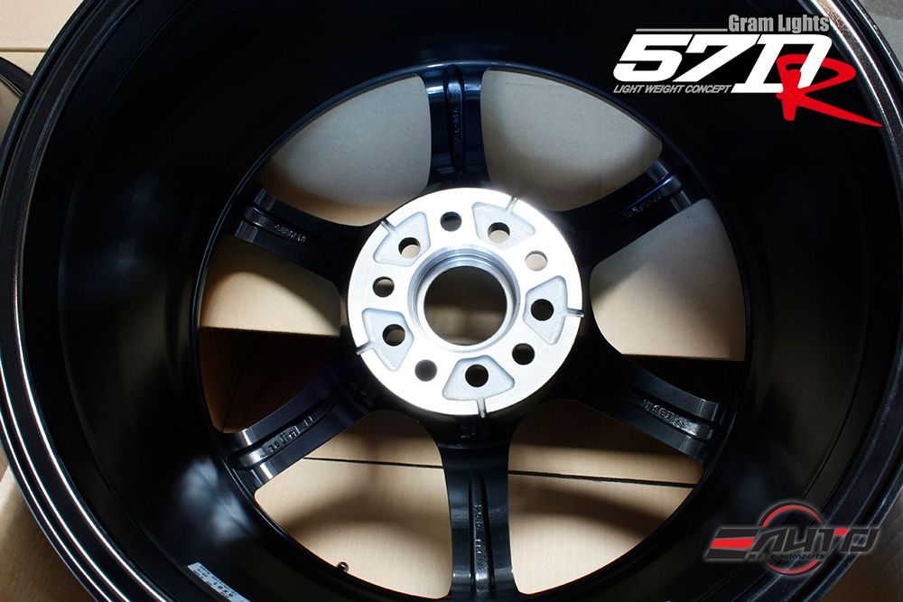 Rays 57DR Semi Gloss Black Wheels 18x9.5 +38 5x114 AWD IS250 IS300 IS350