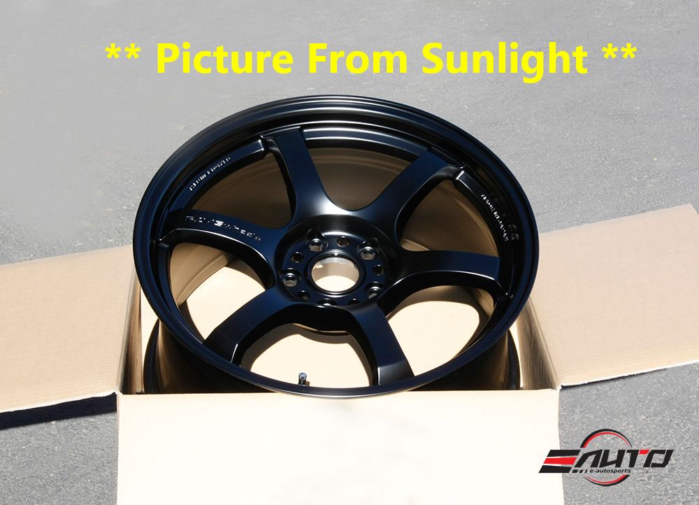 Rays Gram Lights Semi Gloss Black Wheel 57DR 18x9.5 +38 5x100 Set of 4