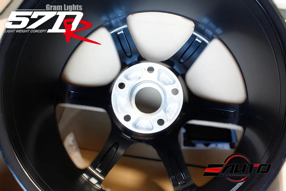 Rays 57DR Semi Gloss Black Wheel 19x9.5 19x10.5 5x120 Set of 4