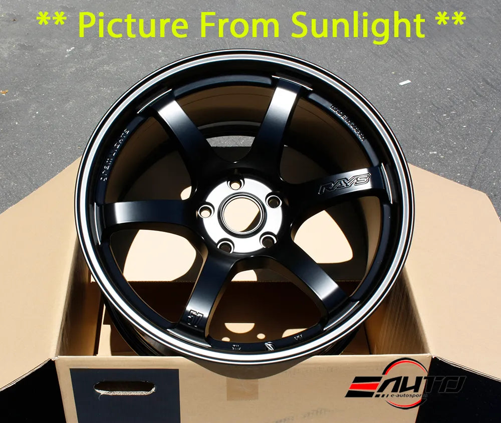 Rays 57DR Semi Gloss Black Wheel 19x9.5 19x10.5 5x120 Set of 4