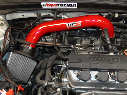 HPS Performance Air Intake Kit 2001-2005 Honda Civic DX EX LX VI 1.7L-Red