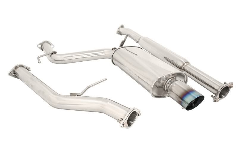 MEGAN 3.5" Titanium Tip OE RS Catback Exhaust Accord L4 2.4L 03-07 CM7 2D Coupe