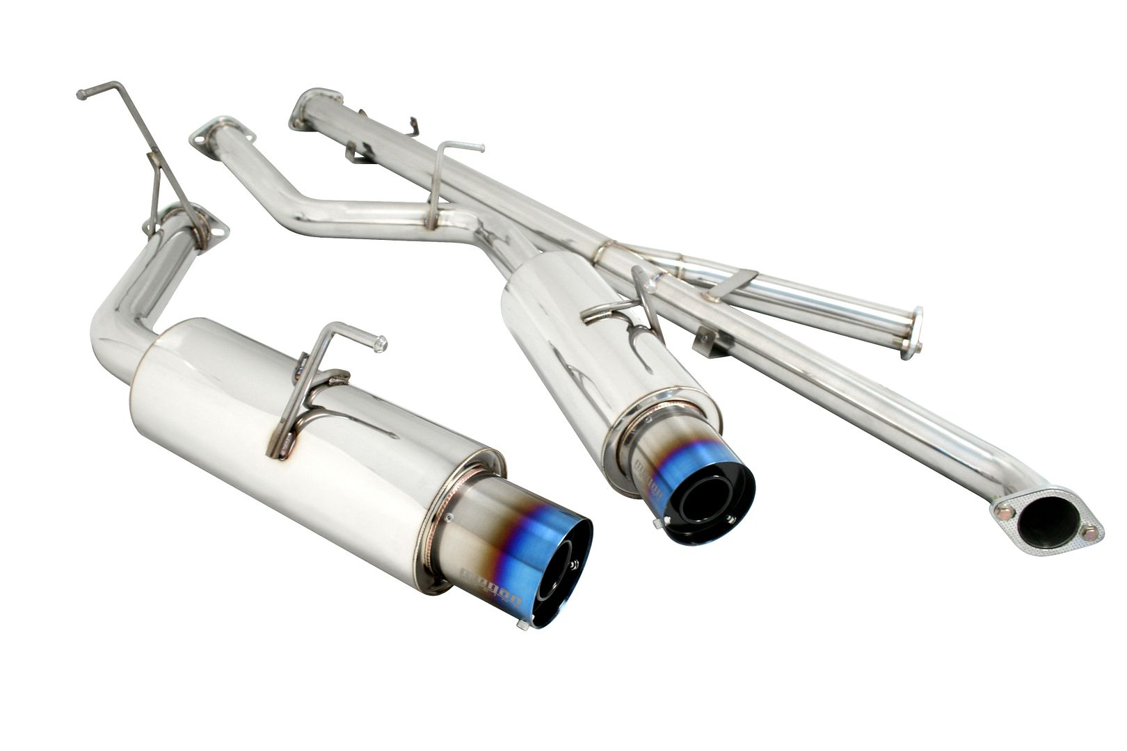 MEGAN 4" Dual Titanium Tips Turbo Catback Exhaust 3000GT VR4 Z16A w/ Silencer