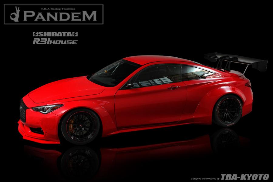 Pandem Aero 2016+ Infiniti Q60 (CV37)  "Shibata R31 House" Widebody Aero Kit