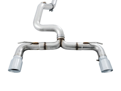 AWE Tuning Ford Focus RS Track Edition Cat-Back Exhaust - Chrome Silver Tips
