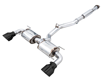 AWE Tuning Subaru BRZ/ Toyota GR86/ Toyota 86 Touring Edition Cat-Back Exhaust- Diamond Black Tips