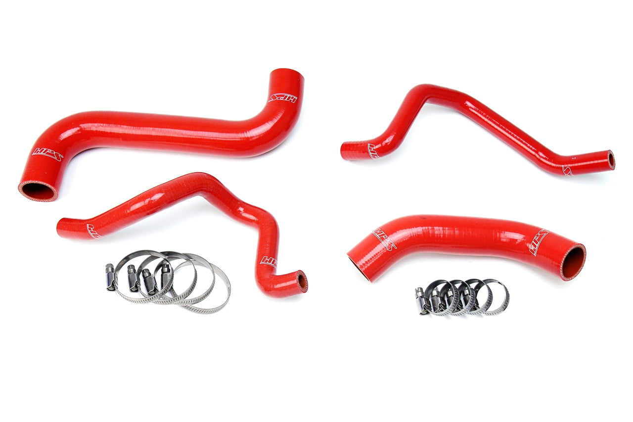 HPS Silicone Radiator+Heater Hose Kit For 06-07 Impreza 2.5L Non Turbo LHD Red