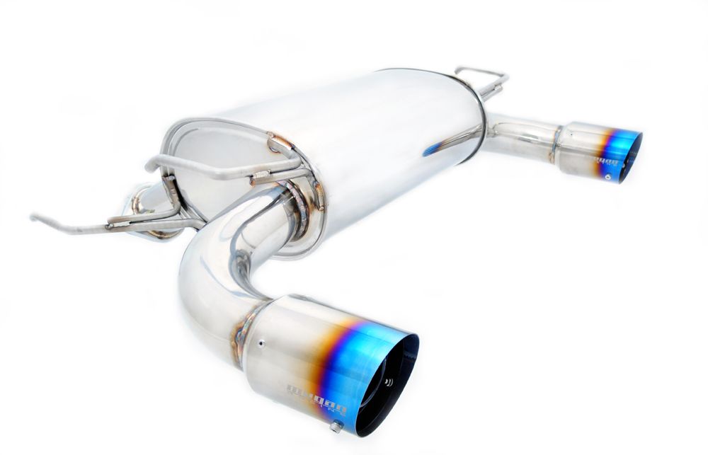 MEGAN 4" Dual Titanium Burnt Tips Axle Back Exhaust for G37 08-13 2D Coupe V36
