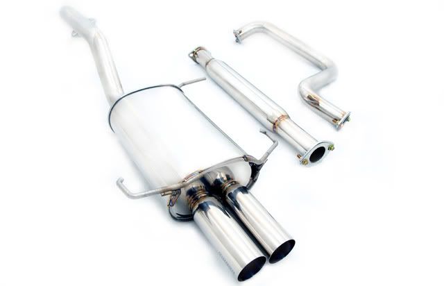 MEGAN 3" Stainless Dual Tip OE RS Catback Exhaust Maxima 00-03 A33 w/ 2.5" Pipe