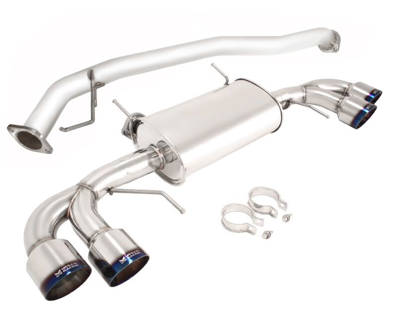 MEGAN 4.5" Quad Titanium Roll Tip OE RS Catback Exhaust for Skyline GTR R35 09