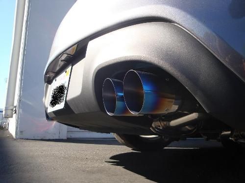 MEGAN 3" Quad Titanium Tips Catback Exhaust for Genesis Coupe 2.0T Turbo 10-16