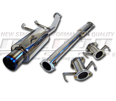 MEGAN 4" Titanuim Burnt Tip Turbo Catback Exhaust Eclipse Talon GSX AWD 95-99