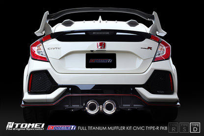 Tomei Expreme-ti Titanium Exhaust Civic Type-R FK8 (Type-D Style)