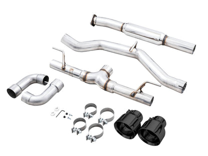 AWE Tuning Subaru BRZ / Toyota GR86 / Toyota 86 Track Edition Cat-Back Exhaust- Diamond Black Tips