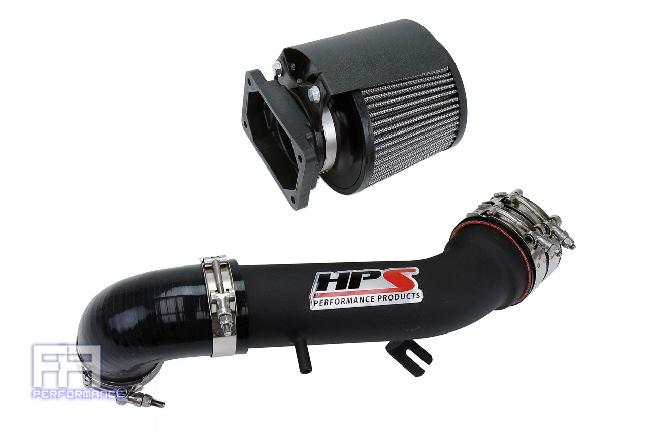 HPS Shortram Air Intake Filter Kit For 99-03 Galant 00-05 Eclipse V6 3.0L Black