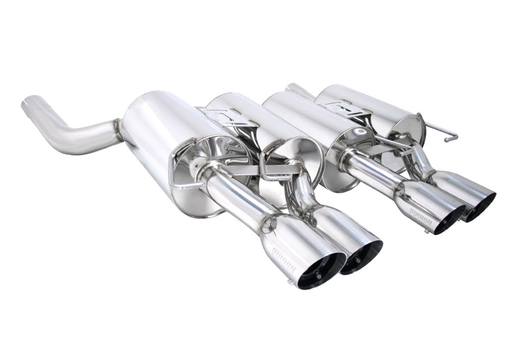 MEGAN 3.5" Quad Stainless Tips OE RS Axle Back Exhaust for BMW E60 M5 06-10