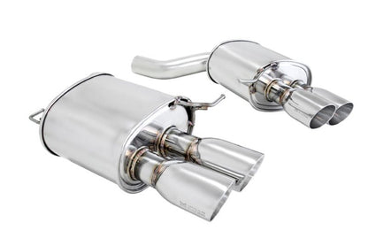 MEGAN Quad Stainless Roll Tip Axle Back Exhaust Muffler for BMW 650i F12 F13 RWD