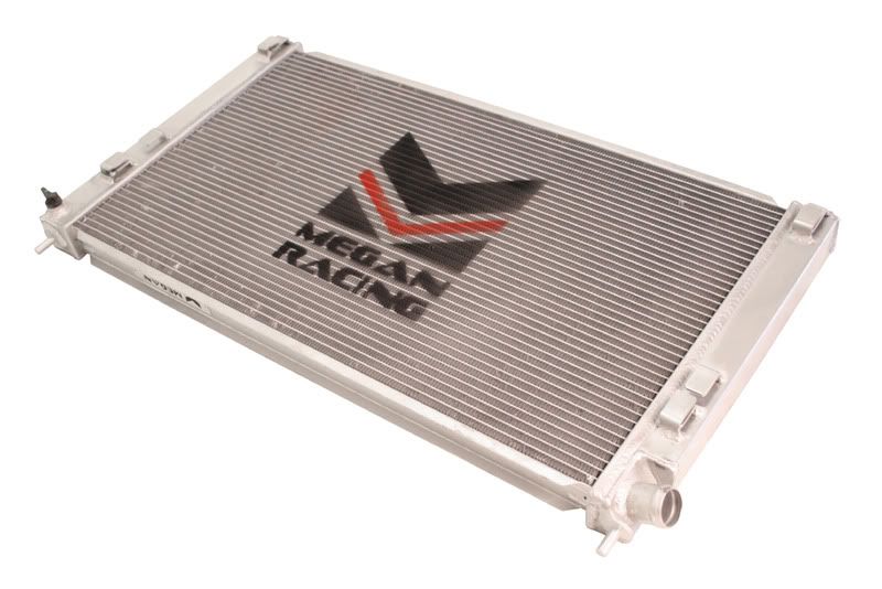 MEGAN 2 Row Aluminum Radiator Lancer Evo Evolution X 10 Ralliart 4B11T MT w/ Fan