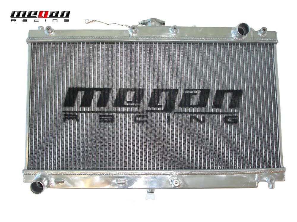 MEGAN Aluminum Radiator for Mazda MX5 MX-5 99-05 NB8C MT +12" FAN