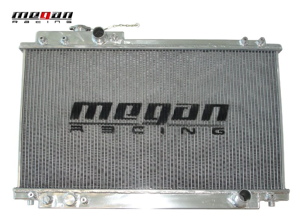 MEGAN 3 Row Aluminum Radiator Supra 93-98 JZA80 2JZGE 2JZGTE Manual w/ 12" Fan