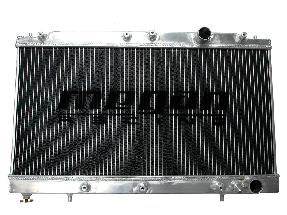 MEGAN 2 Row Aluminum Radiator Eclipse Talon 90-94 4G63 4G63T Manual w/ 12" Fan