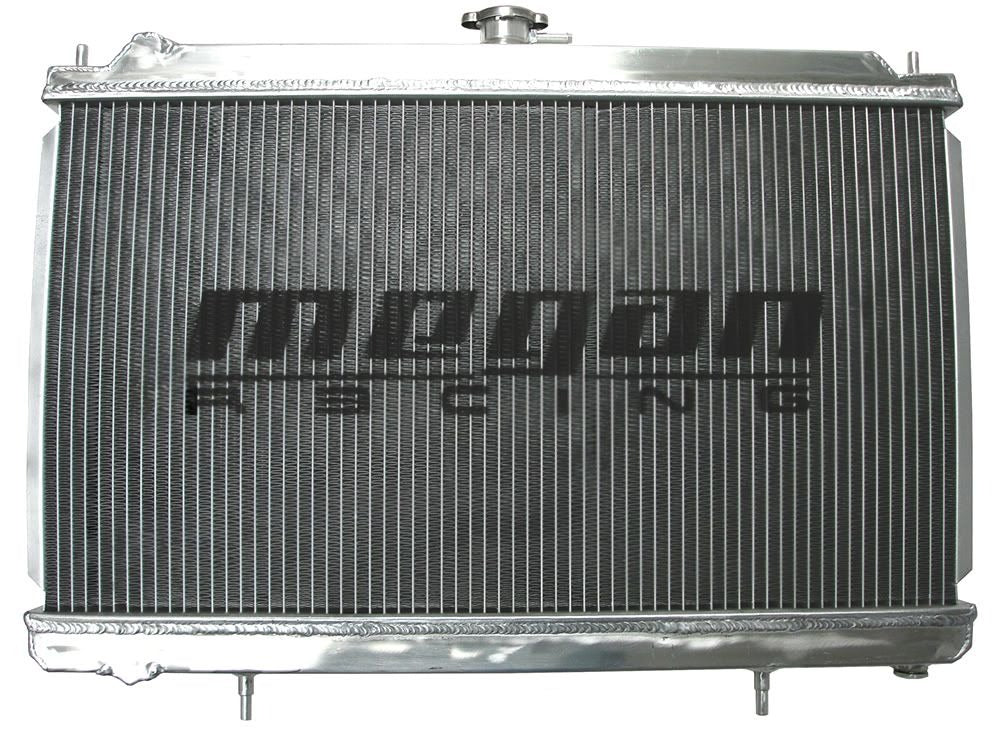 MEGAN 2 Row Aluminum Radiator for 240sx S14 95-98 KA24 KA24de Manual w/ 12" Fan
