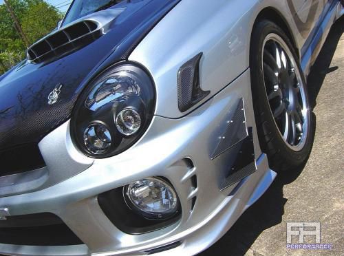 APR Carbon Fiber Front Bumper Canards *4pc* for Subaru WRX STi 02-03