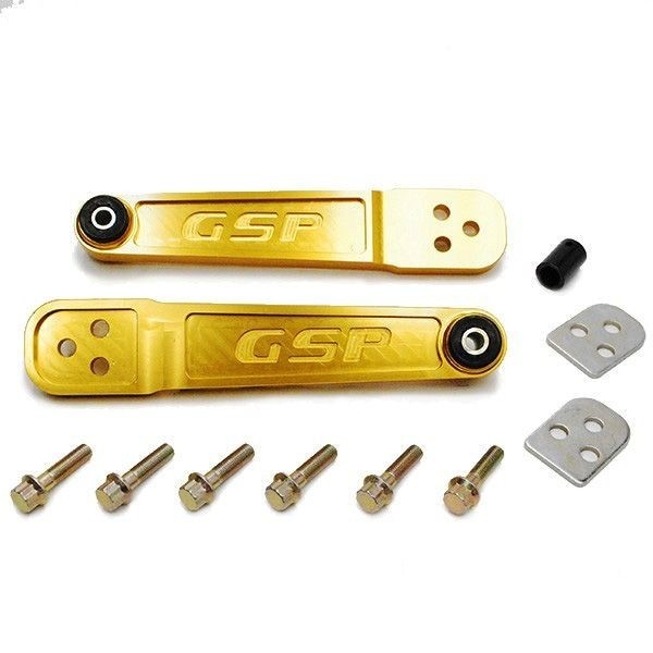 Godspeed 2pc Gen2 Rear Lower Control Arm for Civic LX DX EX 01-05 Si 02-05 Gold