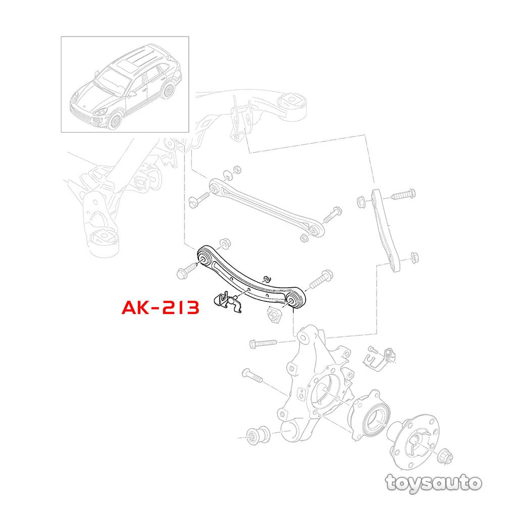 Godspeed 2pc Rear Upper Camber Arm *Spherical* for Porsche Cayenne 955 958 03-18