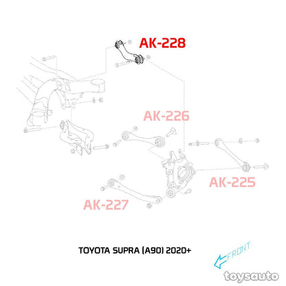 Godspeed 8pc Rear Camber+Trailing+Toe+Upper Control Arm for Toyota Supra A90