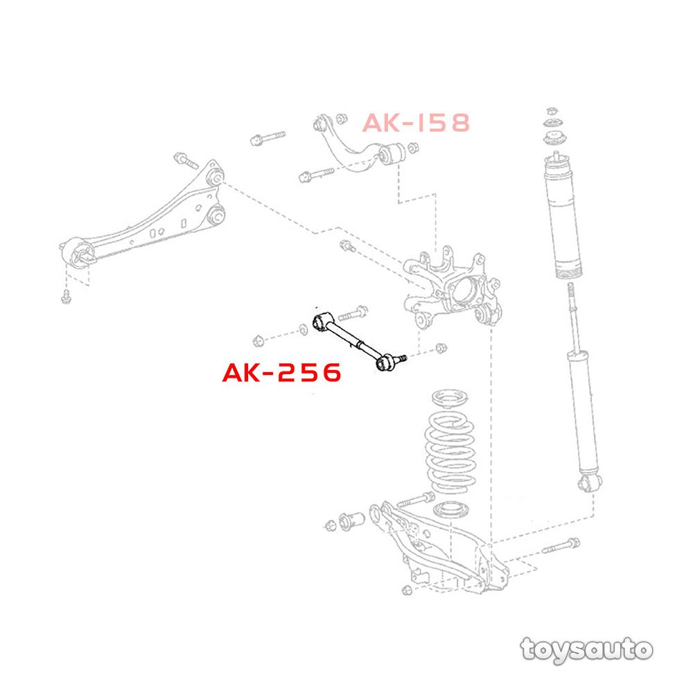 Godspeed 2pc Rear Toe Arm *Spherical* for CT200h 11-17, NX NX200t NX300 15-21