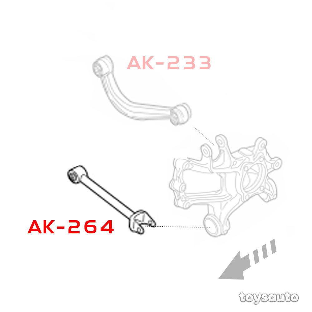 Godspeed 2pc Rear Lower Toe Control Arm *Spherical* for Mazda CX-5 CX5 13-21