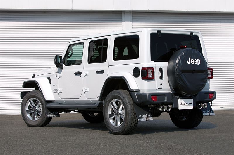 JAOS Front + Rear Black Mud Guard3 Guard Flap for Jeep Wrangler JL 18-25 2/4Door