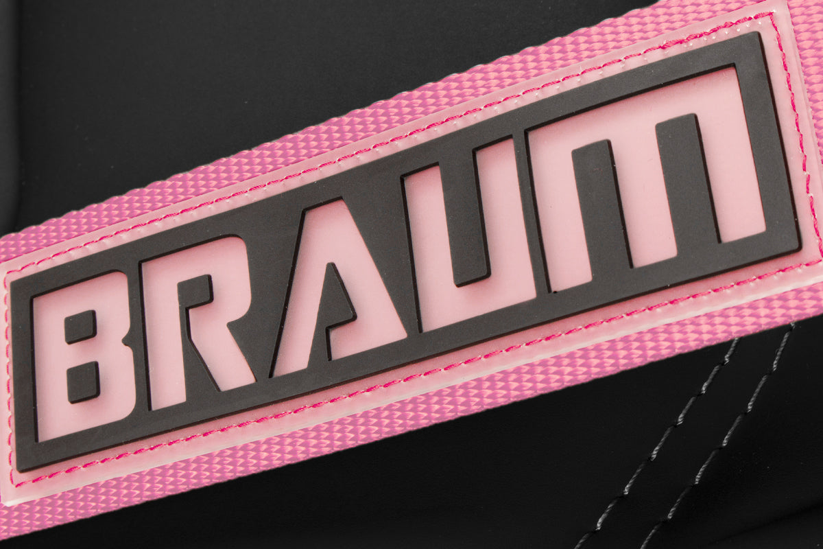 Braum Racing 4 Point Racing Harness 2" Straps (Black/Red/Pink)