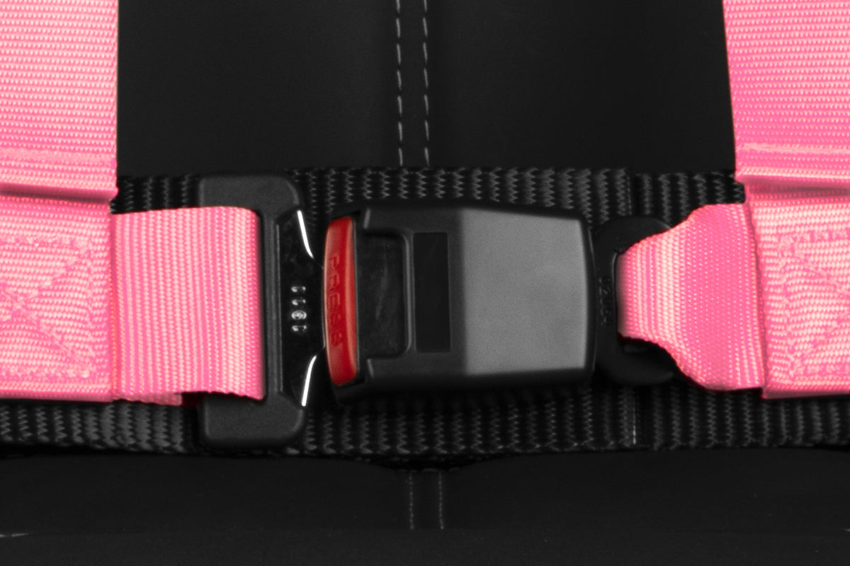 Braum Racing 4 Point Racing Harness 2" Straps (Black/Red/Pink)