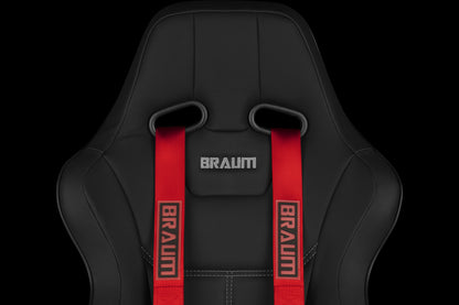 Braum Racing 4 Point Racing Harness 2" Straps (Black/Red/Pink)