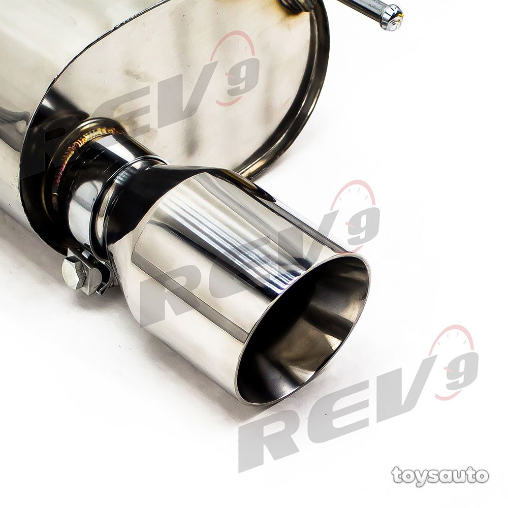 Rev9 Catback Exhaust 4" Dual Tip +Y Pipe for Mustang 2.3L Turbo 15-20 w/o Active